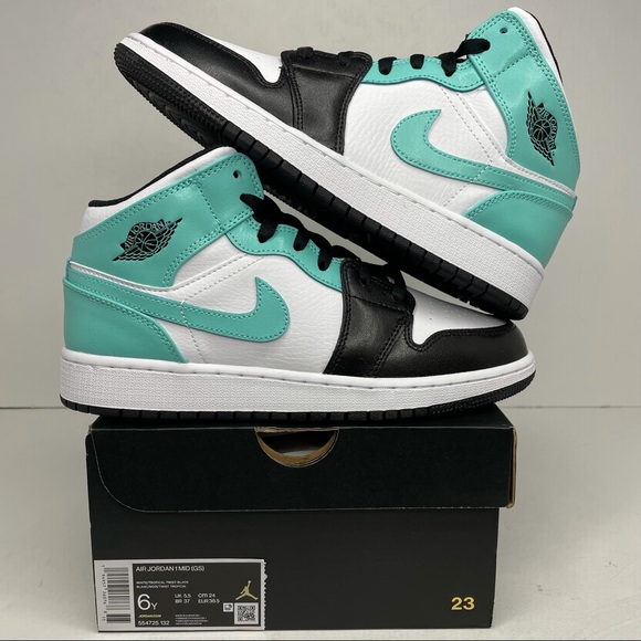 Jordan Shoes - Nike Air Jordan 1 Retro Mid GS “Tropical Teal” NEW